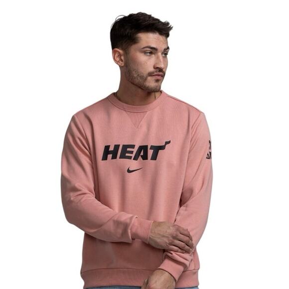 Nike Adult Miami Heat Standard Issue Crewneck Sweatshirt NWT - Picture 1 of 5